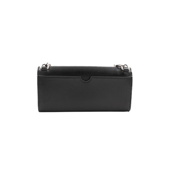 12904  OFF WHITE Jitney Wallet On Chain Quote (black) Bag - Picture 2 of 10